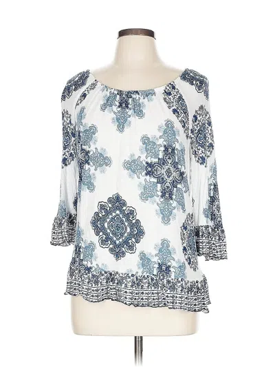 Pre-owned Inc International Concepts Casual Dress In Blue