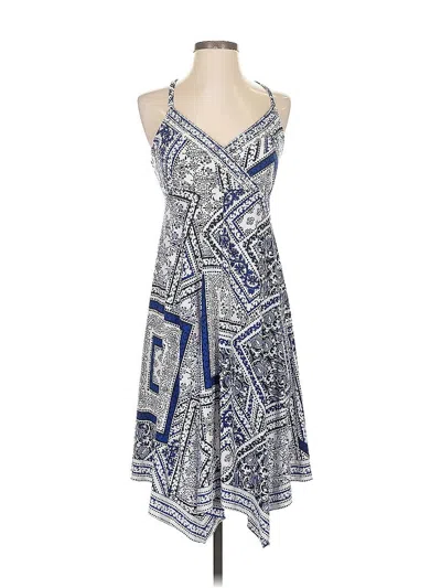 Pre-owned Inc International Concepts Casual Dress In Blue