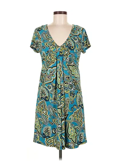 Pre-owned Inc International Concepts Casual Dress In Blue