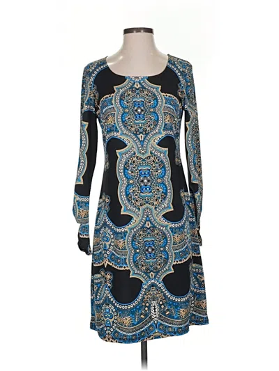 Pre-owned Inc International Concepts Casual Dress In Blue