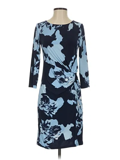 Pre-owned Inc International Concepts Casual Dress In Blue