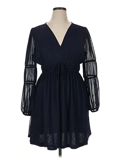Pre-owned Inc International Concepts Casual Dress In Blue