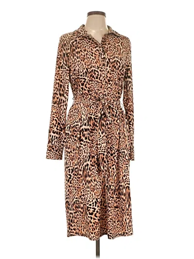 Pre-owned Inc International Concepts Casual Dress In Brown