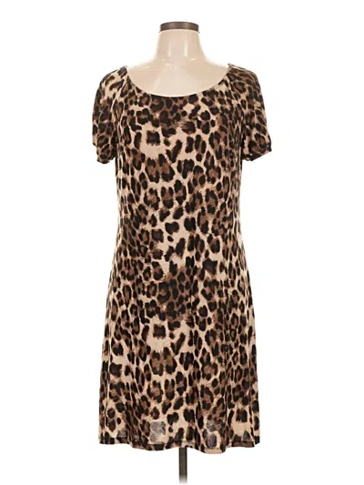Pre-owned Inc International Concepts Casual Dress In Brown