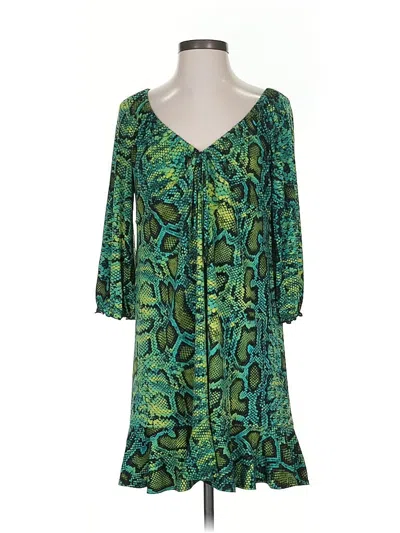 Pre-owned Inc International Concepts Casual Dress In Green
