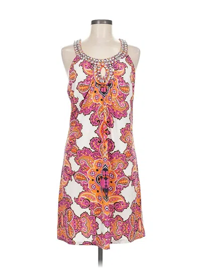 Pre-owned Inc International Concepts Casual Dress In Orange