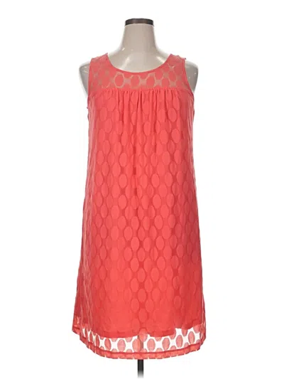 Pre-owned Inc International Concepts Casual Dress In Orange