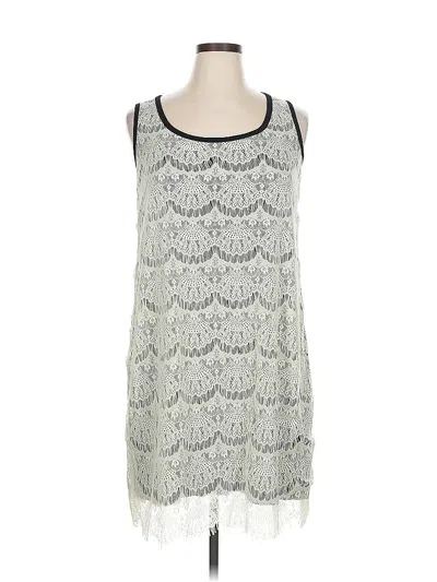 Pre-owned Inc International Concepts Casual Dress In Silver