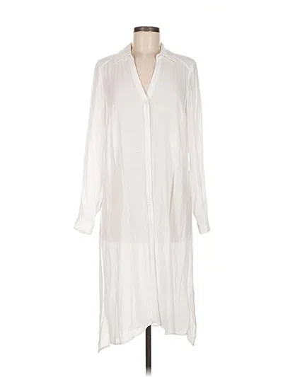 Pre-owned Inc International Concepts Casual Dress In White