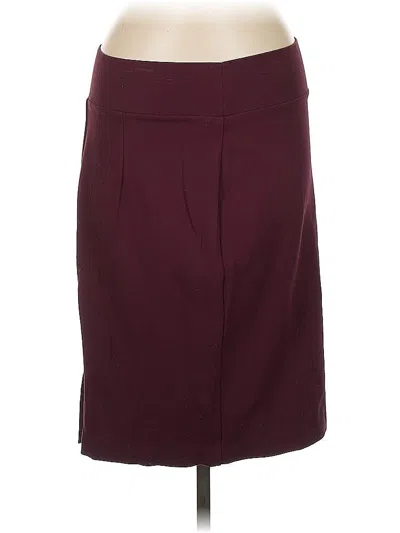 Pre-owned Inc International Concepts Casual Skirt In Burgundy