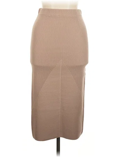 Pre-owned Inc International Concepts Casual Skirt In Tan
