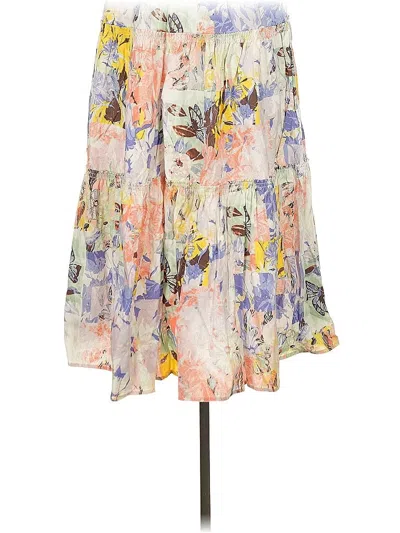 Pre-owned Inc International Concepts Casual Skirt In White