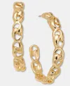 Inc International Concepts Chain Hoop Earrings, Macy's Exclusive In Gold