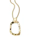 Inc International Concepts Chunky Hammered Link Long Pendant Necklace, 28-3/4" + 3" Extender, Exclusively At Macy's In Gold