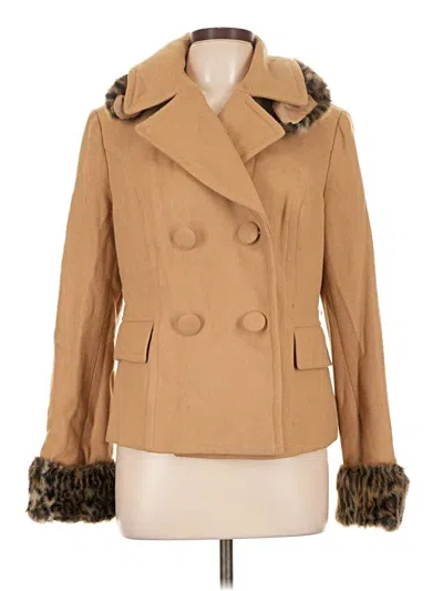 Pre-owned Inc International Concepts Coat In Tan