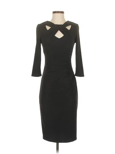 Pre-owned Inc International Concepts Cocktail Dress In Black