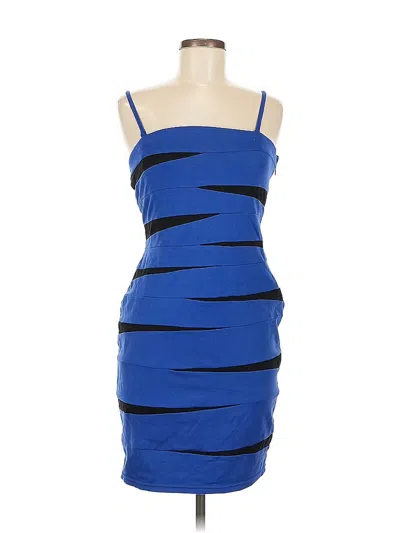 Pre-owned Inc International Concepts Cocktail Dress In Blue