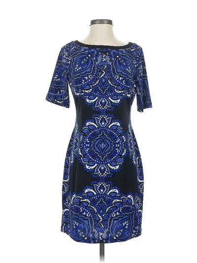 Pre-owned Inc International Concepts Cocktail Dress In Blue