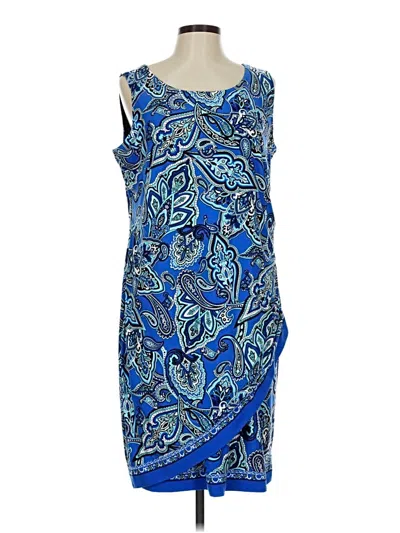 Pre-owned Inc International Concepts Cocktail Dress In Blue