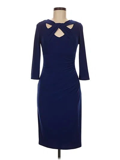 Pre-owned Inc International Concepts Cocktail Dress In Blue