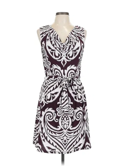 Pre-owned Inc International Concepts Cocktail Dress In Burgundy