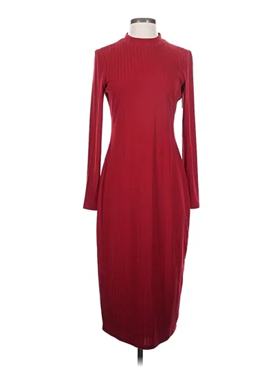 Pre-owned Inc International Concepts Cocktail Dress In Burgundy