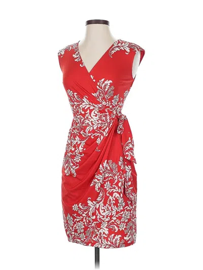 Pre-owned Inc International Concepts Cocktail Dress In Red