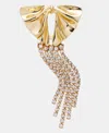 Inc International Concepts Crystal Bow Pin, Macy's Exclusive In Gold