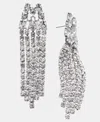 Inc International Concepts Crystal Fringe Statement Earrings, Macy's Exclusive In Metallic