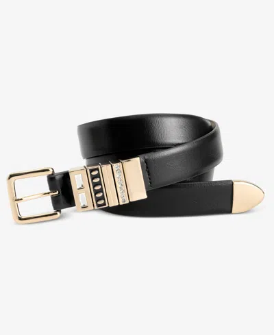 Inc International Concepts Crystal Multi Loop Pant Belt, Macy's Exclusive In Black