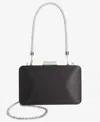 Inc International Concepts Crystal Top Handle Mini Satin Frame Bag, Exclusively At Macy's In Black