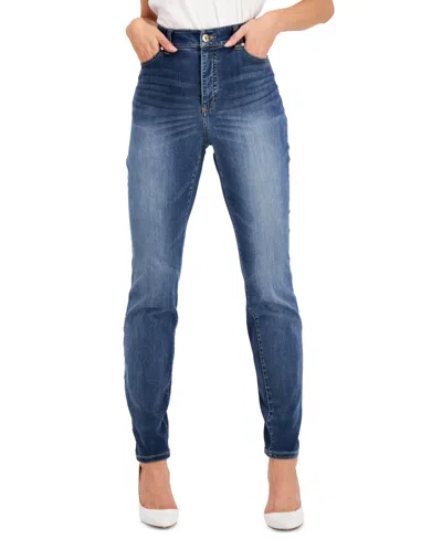 Inc International Concepts Curvy High Rise Super Skinny Jeans, Created For Macy's In Grape Wash