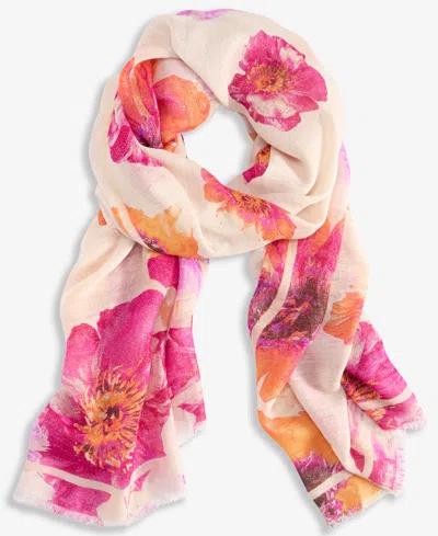 Inc International Concepts Deima Blooms Printed Wrap, Exclusively At Macy's In Med Pink