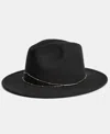 Inc International Concepts Delicate Chain Panama Hat, Macy's Exclusive In Black