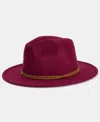 Inc International Concepts Double Stud Band Panama Hat, Macy's Exclusive In Red