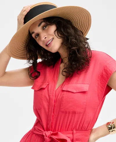 Inc International Concepts Downbrim Oversized Floppy Hat, Exclusively At Macy's In Tan