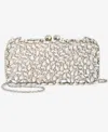 Inc International Concepts East West Embellished Small Minaudiere, Exclusively At Macy's In Alf Silver Metallic