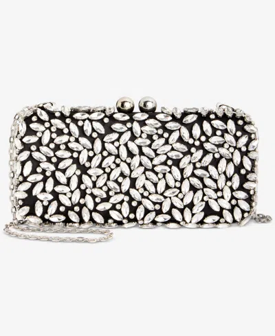 Inc International Concepts East West Embellished Small Minaudiere, Exclusively At Macy's In Black