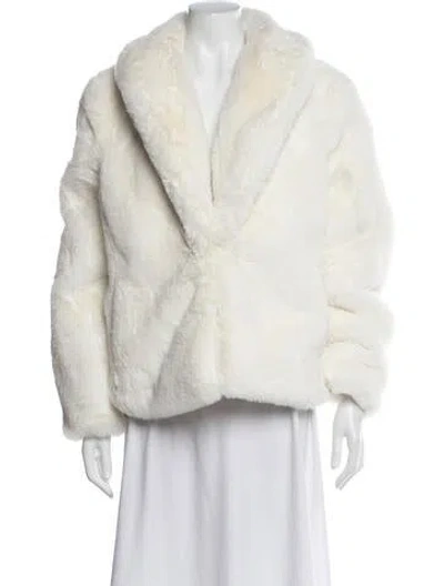 Pre-owned Inc International Concepts Faux Fur Faux Fur Jacket In Neutral