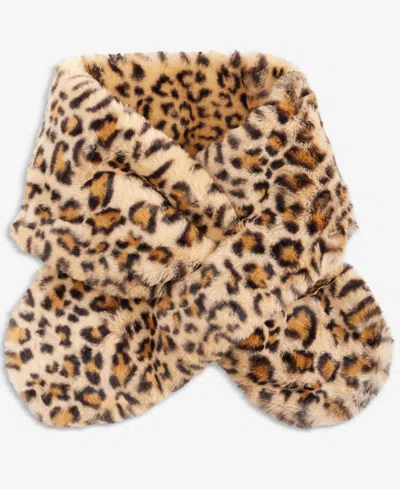 Inc International Concepts Faux Fur Pull-through Scarf, Macy's Exclusive In Brown