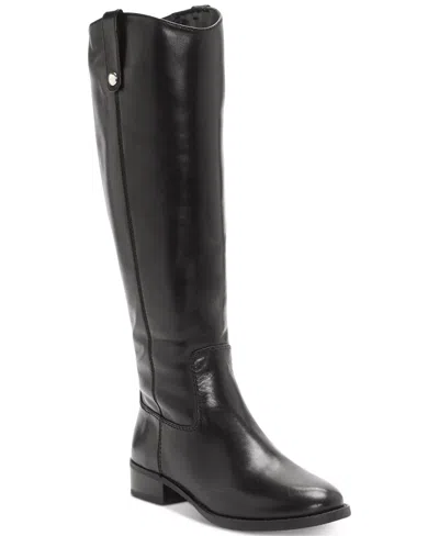 Inc International Concepts Fawne Women's Black Leather Riding Boots Lion797