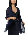 Inc International Concepts Floral Evening Wrap, Created For Macy's In Navy