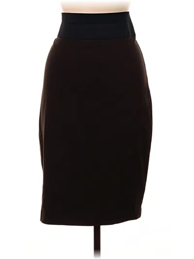 Pre-owned Inc International Concepts Formal Skirt In Brown