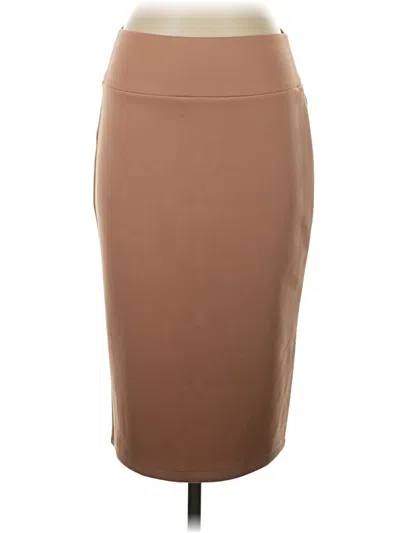 Pre-owned Inc International Concepts Formal Skirt In Tan