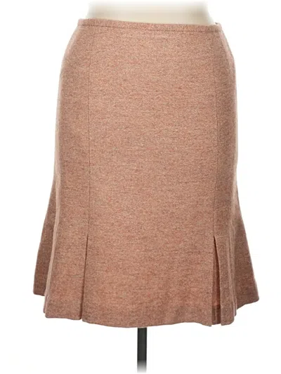 Pre-owned Inc International Concepts Formal Skirt In Tan