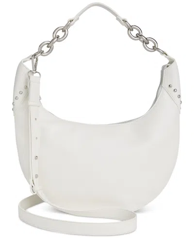 Inc International Concepts Giannaa Medium Stud Hobo In Vanilla