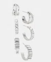 Inc International Concepts Glass Stone Hoop Earrings, Set Of 3, Macy's Exclusive