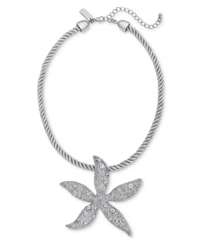 Inc International Concepts Gold-tone Crystal Starfish Statement Pendant Necklace, 16-1/2" + 3" Extender, Exclusively At Macy's