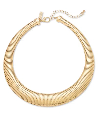 Inc International Concepts Gold-tone Omega Chain Collar Necklace, 17" + 3" Extender, Exclusively At Macy's