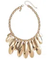 Inc International Concepts Gold-tone Sculptural Disc Statement Necklace, 17-1/2" + 3" Extender, Exclusively At Macy's In Gold